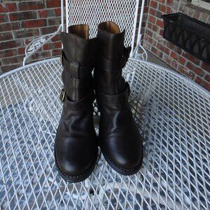 FIORENTINI + BAKER Women's Brown Leather Eternity Ankle Boots Size 39.5 (US 9)